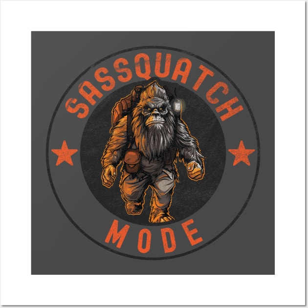 Sassquatch  Mode Wall Art by Rowdy Designs